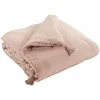 Image de L'Effet Papillon - Edredon Gaze De Coton 150 X 150 Cm Gaia Coloris Rose Guimauve