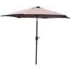 Image de Concept-Usine Come - Parasol Droit Rond 2,5 X 2,5 M Chocolat