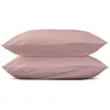 Image de Taie D'oreillers 50x70 Cm - Rose Pâle - 100% Percale De Coton - Morphea