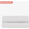 Image de Drap Housse 140x190cm - Blanc - 100% Percale De Coton - Morphea