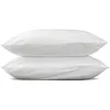 Image de Taie D'oreillers 65x65 Cm - Blanc - 100% Percale De Coton - Morphea