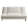 Image de CanapÃ© convertible 3 places en tissu beige VASCO