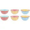 Image de Bol Pattern Ø15cm - 6 Pièces - Color
