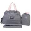 Image de BABY ON BOARD Sac a langer URBAN Sweet Pink - gris/rose