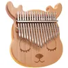 Image de Pouce africain piano mini kalimba 17 touches instrument de musique portable Forme de cerf mignon