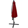 Image de Happy Garden Parasol Déporté Molokai Carré 2,7x2,7m Rouge