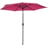Image de Happy Garden Parasol Droit Hapuna Rond 2,70m De Diamètre Fuchsia