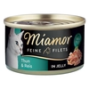 Image de 1x100g Miamor Filets Fins thon blanc, riz en gelée - Pâtée pour chat