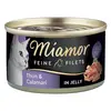 Image de 1x100g Filets Fins thon blanc, calamar en gelée Miamor - Pâtée pour chat