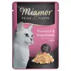Image de 6x100g Miamor Filets fins en gelée thon, crabe - Pâtée pour chat