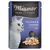 Image de 6x100g Miamor Filets fins en gelée thon, calamars - Pâtée pour chat