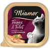 Image de 16x 100g Miamor Délicatesse & Filet Volaille Pure & Jambon nourriture pour chat humide