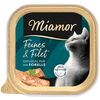 Image de 16 x 100 g Miamor Délicatesse & Filet Volaille Pure & Truite nourriture pour chat humide