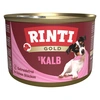 Image de 12x185g RINTI Gold bouchées de veau - Pâtée pour chien