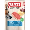 Image de 10x400 g RINTI plaisir léger boeuf pur et veau nourriture humide pour chien