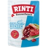 Image de 10x400g Sachets RINTI coeurs de volaille nourriture humide pour chien