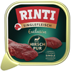 Image de 10x150g RINTI Singlefleisch Exclusive cerf nourriture pour chiens humide
