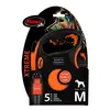 Image de Laisse-sangle flexi Xtreme orange, 5 m pour chien - taille M : jusqu'à 35 kg