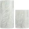 Image de Paulmann Pauleen 2 Bougies Cosy Feather Candle 0,02w 4lm 2800k Pile Minuterie Cire Gris