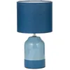 Image de Paulmann Pauleen Lampe À Poser Sandy Glow Max20w E14 H33cm Tissu/Céramiq Beige/Bleu 230v