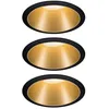Image de Paulmann Cole Spot Led, DorÃ©-Noir, Lot De 3