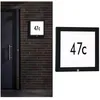 Image de Paulmann Pan Ext 230v 40*40cm N° Maison Ip44 10w 1200lm Détect Mouv Anthracite