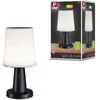 Image de Ext Solaire Lampe Ã Poser Ilanga 2,1w Usb-C 320lm 2700k 3sd Noir/Bl Ip44