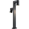 Image de Paulmann Borne Lumineuse Led Kimu Ip44 Cylindrique 822mm 3000k 2x8w 750lm / 750lm 230v 70° Anthracite Aluminium