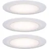 Image de Paulmann - Suon / 99940 - Spot LED encastrable rond - Avec 3 x 6,5 W - IP44 - Dimmable - En satin - Blanc - Spot encastrable - 2700 K [Classe énergétique A++]