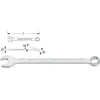 Image de Hazet ClÃ© mixte 600N-13, s: 13 mm, 12 pans extÃ©rieurs, l: 193 mm Traction profile 12-point - 600N-13