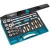 Image de Hazet Jeu de clÃ©s Ã  douilles - CarrÃ© creux 10 mm (3/8 pouce) - Profil Traction Ã  6 pans extÃ©rieurs, Profil Ã  6 pans intÃ©rieurs, Profil Phillips PH, Profil Ã  fente - Nombre d'outils: 32 - 885N
