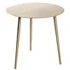 Image de Table basse ronde VERA en métal dorée 45cm
