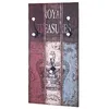 Image de Portemanteau mural 40x12x60 cm décor vintage multicolore