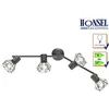 Image de 2605.032 spot de plafond ran gris mat, grille chrime, spots pivotant, douille e14 fischer honsel 22266