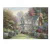 Image de Puzzle 500 pièces - Thomas Kinkade : Victoria Garden II, boîte en métal