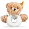 Image de Steiff - 239939 - doudou - ours dors bien - anneau de préhension - gris