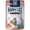 Image de 12x85g Meat en sauce saumon de l'Atlantique Happy Cat - Pâtée pour chat