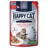 Image de 12x85g Meat en sauce boeuf des Préalpes Happy Cat - Pâtée pour chat