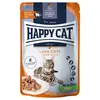 Image de 12x85g Meat en sauce canard fermier Happy Cat - Pâtée pour chat