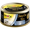 Image de GimCat ShinyCat 6 x 70 g Boîtes pour chat - thon, anchois