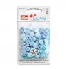 Image de Bouton pression Color Love Mini 19mm X 36 - Prym - certifié Oeko-Tex(...) - Bleu