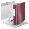 Image de Leitz ordner active style, 180 grad, 80 mm, granat-rot din a4, runder rcken, aus pp, gebrstete oberflche, innen silber, mit auf