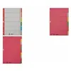 Image de Leitz - intercalaires cartonnés, vierges, din a4, 10 onglets multicolores, 230 g m2, carton 5 couleurs perforation: 80-80-80 mm,