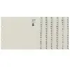 Image de Esselte-leitz 13240085 série de registres a-z a4 en papier pour 24 classeurs (gris)