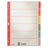 Image de Leitz 43500085 Intercalaire De Classement Onglet Avec Index NumÃ©rique Carton Multicolore