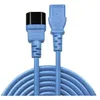 Image de Lindy - Rallonge de câble d'alimentation - IEC 60320 C14 pour IEC 60320 C13 - 2 m - moulé - bleu