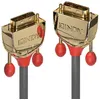 Image de Lindy Gold - Câble DVI - liaison simple - DVI-D (M) pour DVI-D (M) - 10 m - vis moletées - gris