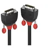 Image de Lindy Black Line - Câble DVI - liaison double - DVI-D (M) pour DVI-D (M) - 1 m - rond vis moletées support 1080p support 2560 x 1600 (WQXGA) - noir