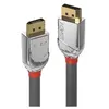 Image de Lindy CROMO - Câble DisplayPort - DisplayPort (M) pour DisplayPort (M) - DisplayPort 1.2 - 50 cm - rond support 4K - gris