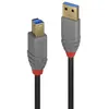 Image de Lindy Anthra Line - Câble USB - USB type A (M) pour USB Type B (M) - USB 3.0 - 2 m - rond - noir
